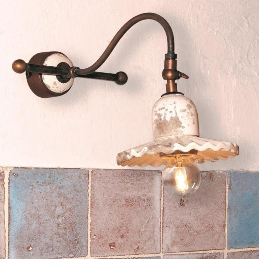 vintage keramia lampa rusztikus falikar rez mediterran kezzel festett furdoszoba konyha nappali fali lampa olasz toszkan imas provence kopottas antikolt lameridiana lakberendezes.jpg